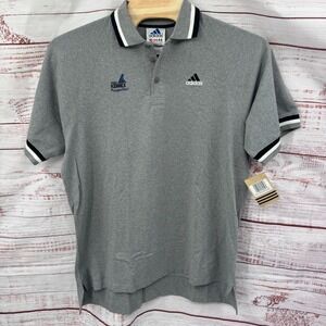 Adidas Polo Shirt Mens XL Pro Kennex Racquetball España‎ Spain Flag Grey NEW